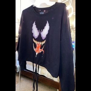 Marvel Venom long sleeve crop top